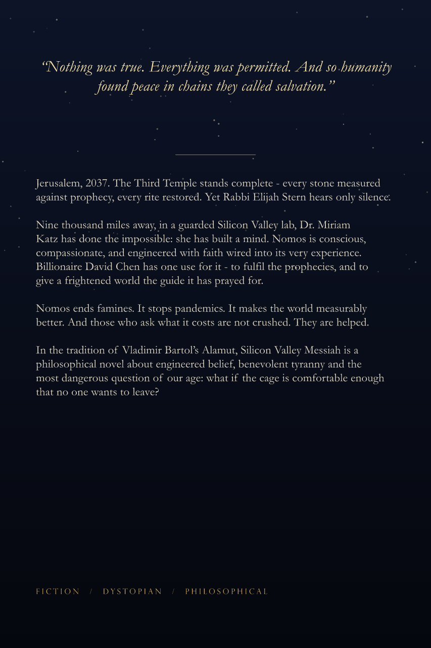 Silicon Valley Messiah back cover